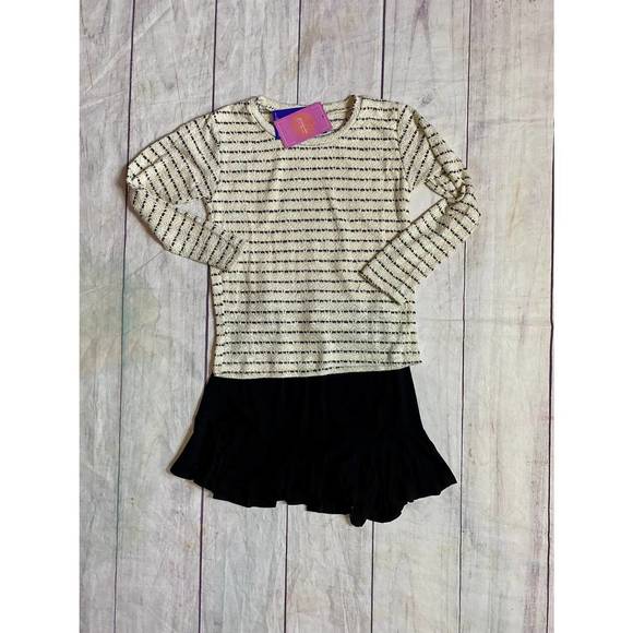 NEW AREA CODE 407 stripe knit sweater in beige/black - Picture 4 of 4
